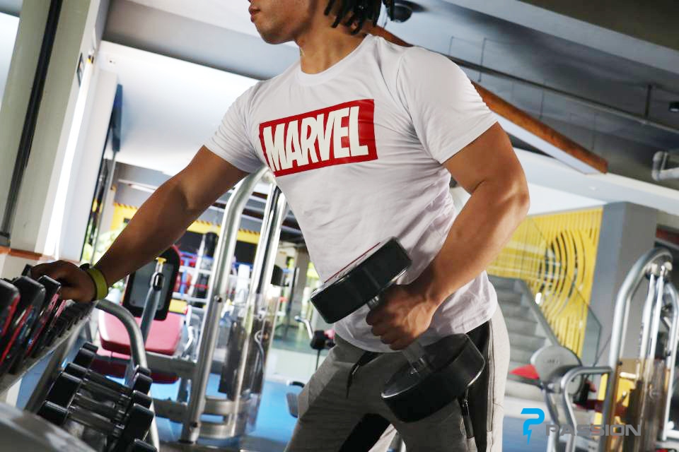 Áo body tập gym nam Marvel cao cấp A1106