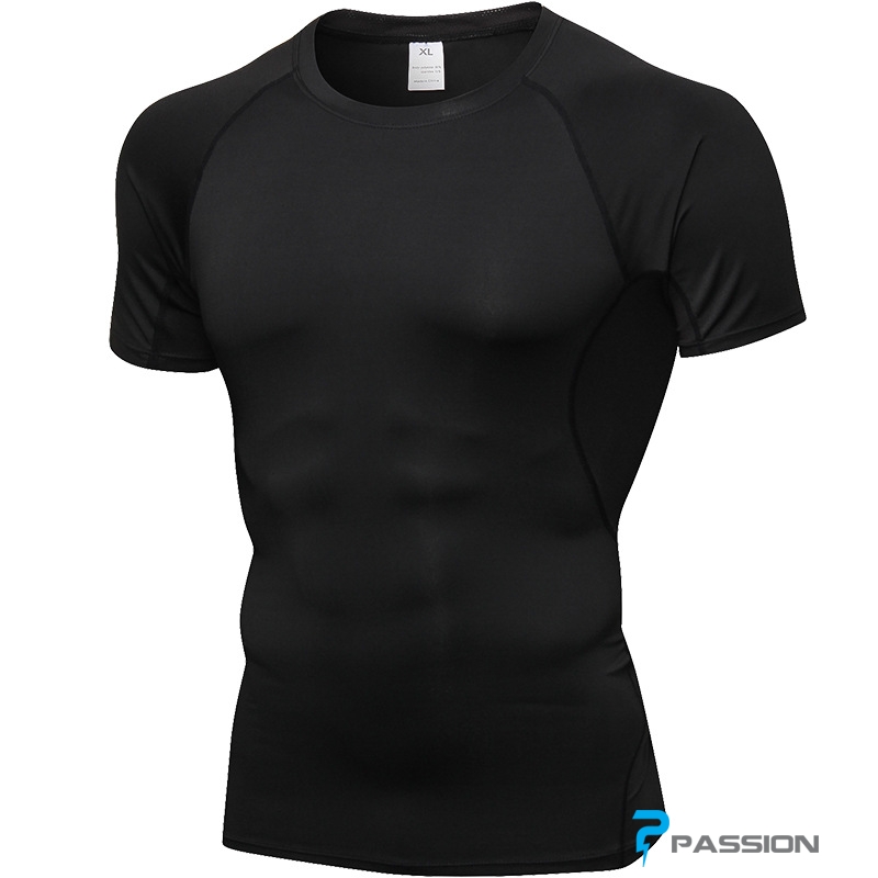 Áo gym nam ôm body đẹp và chất lượng cao A301 (màu đen)