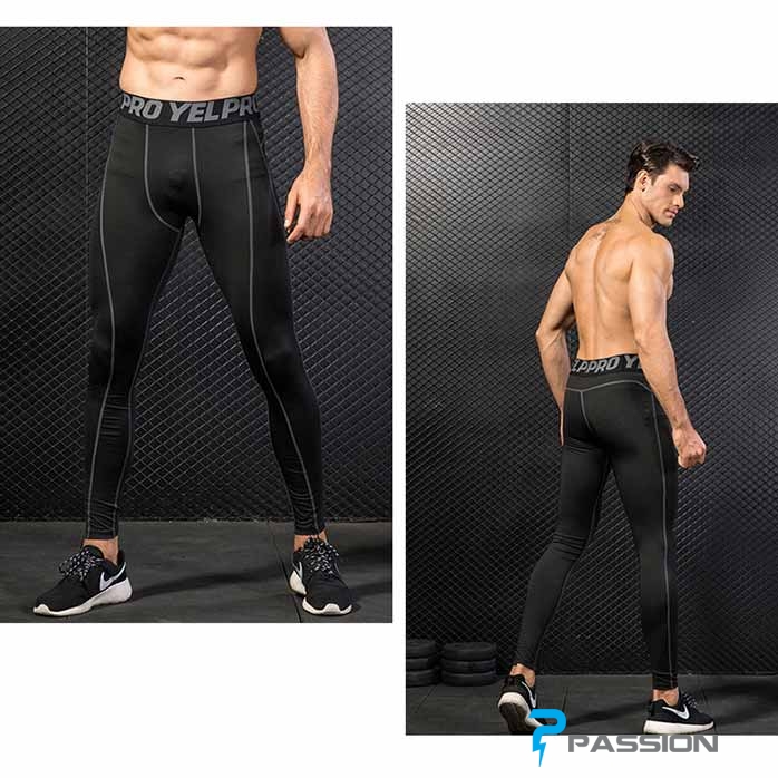 Quần legging nam tập gym Z111 đen