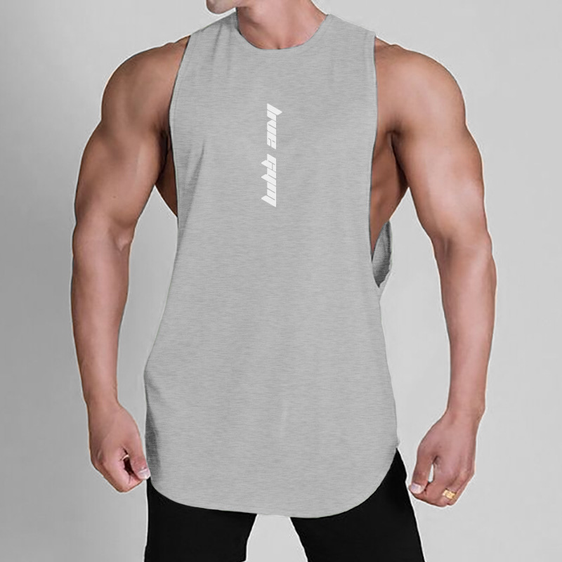 Áo tanktop tập gym nam live gym A664 (Xám)