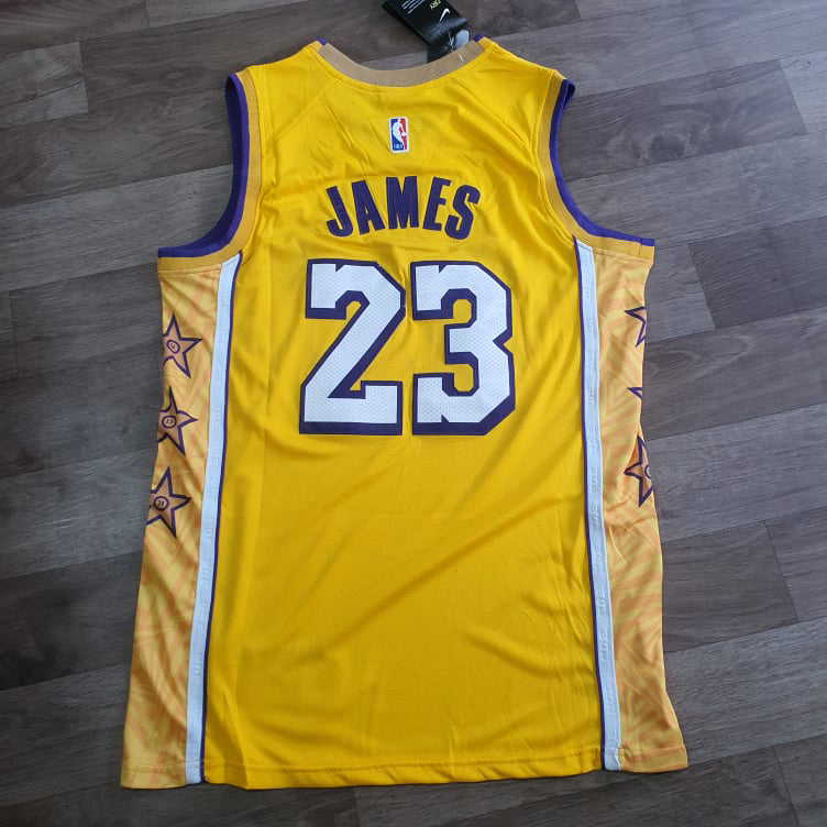 Áo bóng rổ LAKERS thêu cao cấp NBA12 (Vàng)
