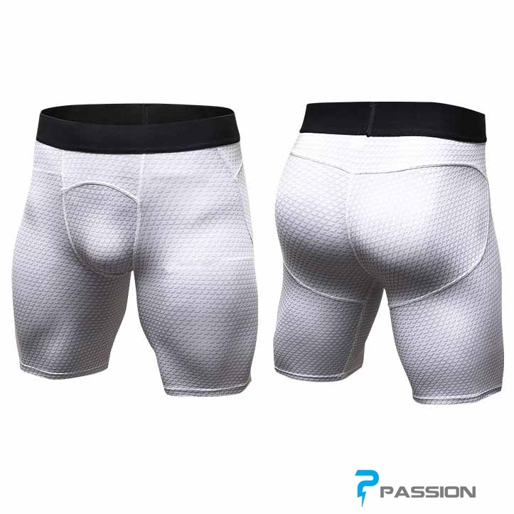 Quần legging ngắn tập gym nam cao cấp Z83 (màu trắng)