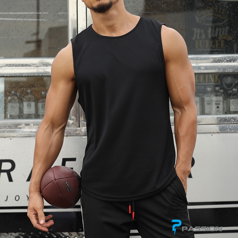 Áo tập gym nam Tanktop A640 (Đen)